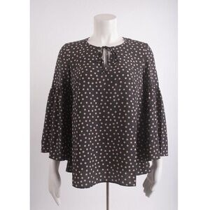 Polka Dot Mini Dress - Black and Cream